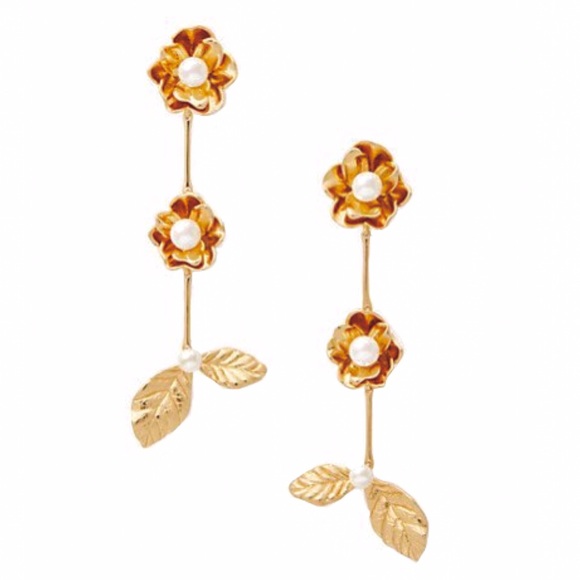 KATE SPADE • Lavish Blooms Linear Earrings